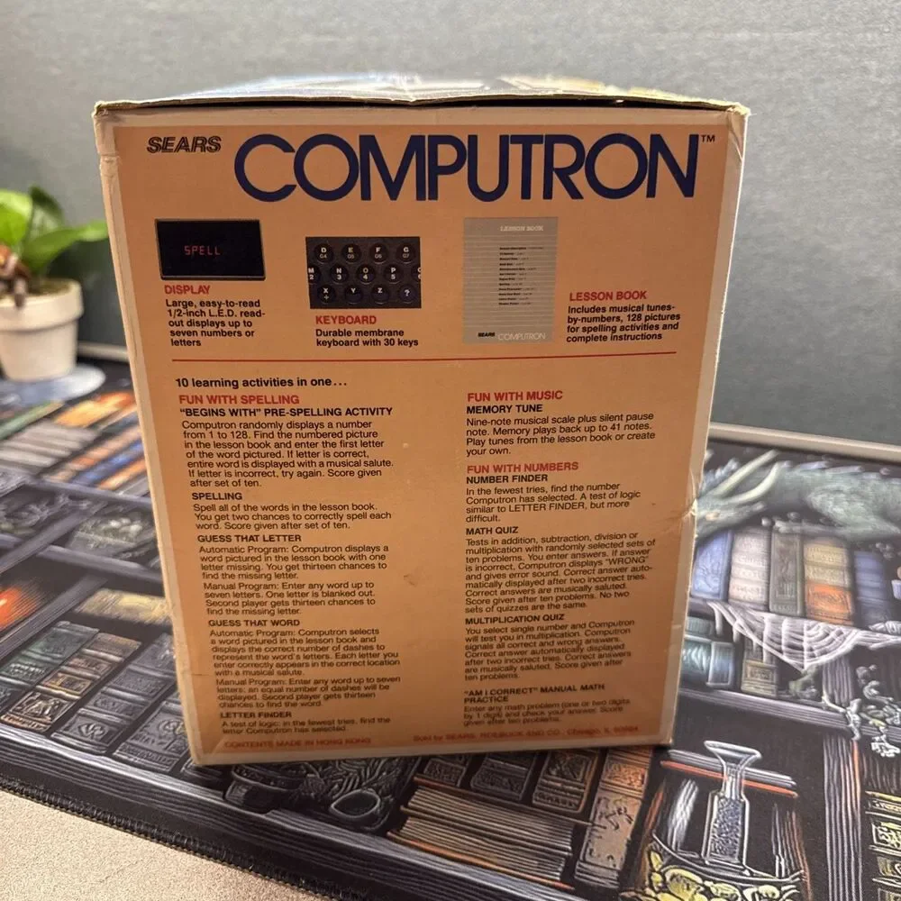 VTG Computron Electronic Learning Aid Sound Effects Keyboard Spelling Music Math